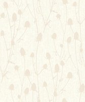 Dutch Wallcoverings Vliesbehang distel - wit