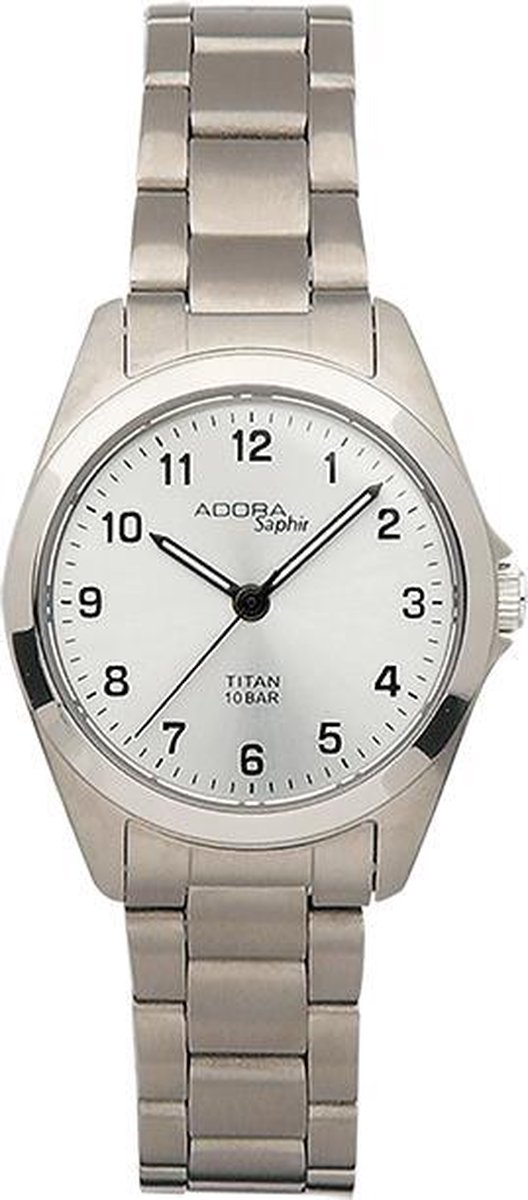Titanium horloge met Saffier glas van het merk Adora -AS4296
