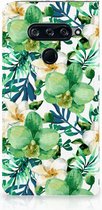 LG V40 Thinq Smart Cover Orchidee Groen