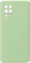 Shop4 - Samsung Galaxy A42 5G Hoesje - Zachte Back Case Mat Mint Groen