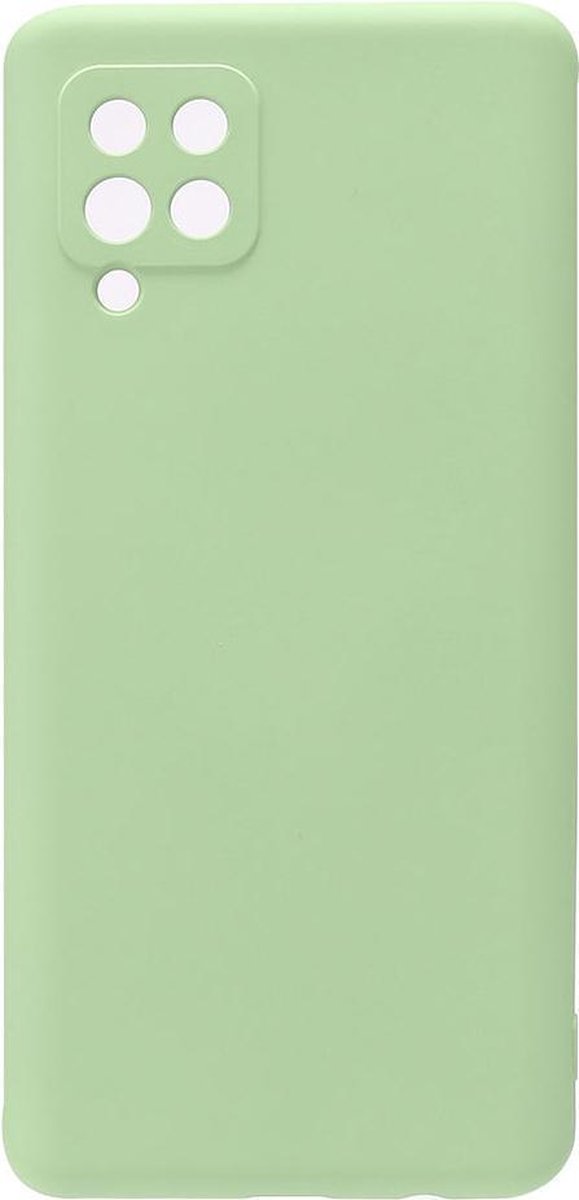 Shop4 - Samsung Galaxy A42 5G Hoesje - Zachte Back Case Mat Mint Groen
