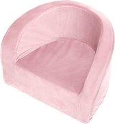 Misioo Kinderstoel - Velvet roze - Luxe kinderstoel - Roze - chillstoel - zacht velvet