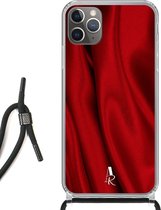 iPhone 11 Pro hoesje met koord - Crimson Satin
