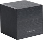 Karlsson Staande klok Cube Zwart - Hout