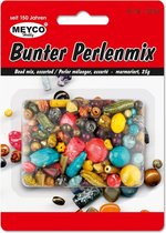 Kunststof kralenmix gekleurd
