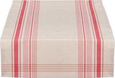 Clayre & Eef Tafelloper CES64R 50*140 cm - Rood Katoen  Tafelkleed  Loper  Tafeltextiel