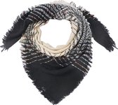 Clayre & Eef sjaal 130x130cm zwart
