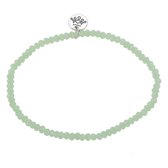 Melady Kralen Armband Ø6-7cm (2mm) Groen Glas Rond Kralen Armband Dames Armbandjes Sieraden Dames