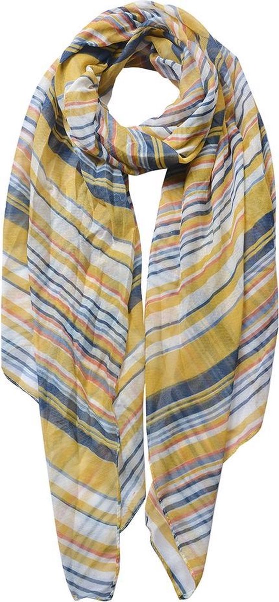 Clayre & Eef sjaal 70x180cm geel