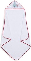 Interbaby Handdoek & Lamp Tipi 100 X 100 Cm Katoen Wit/rood