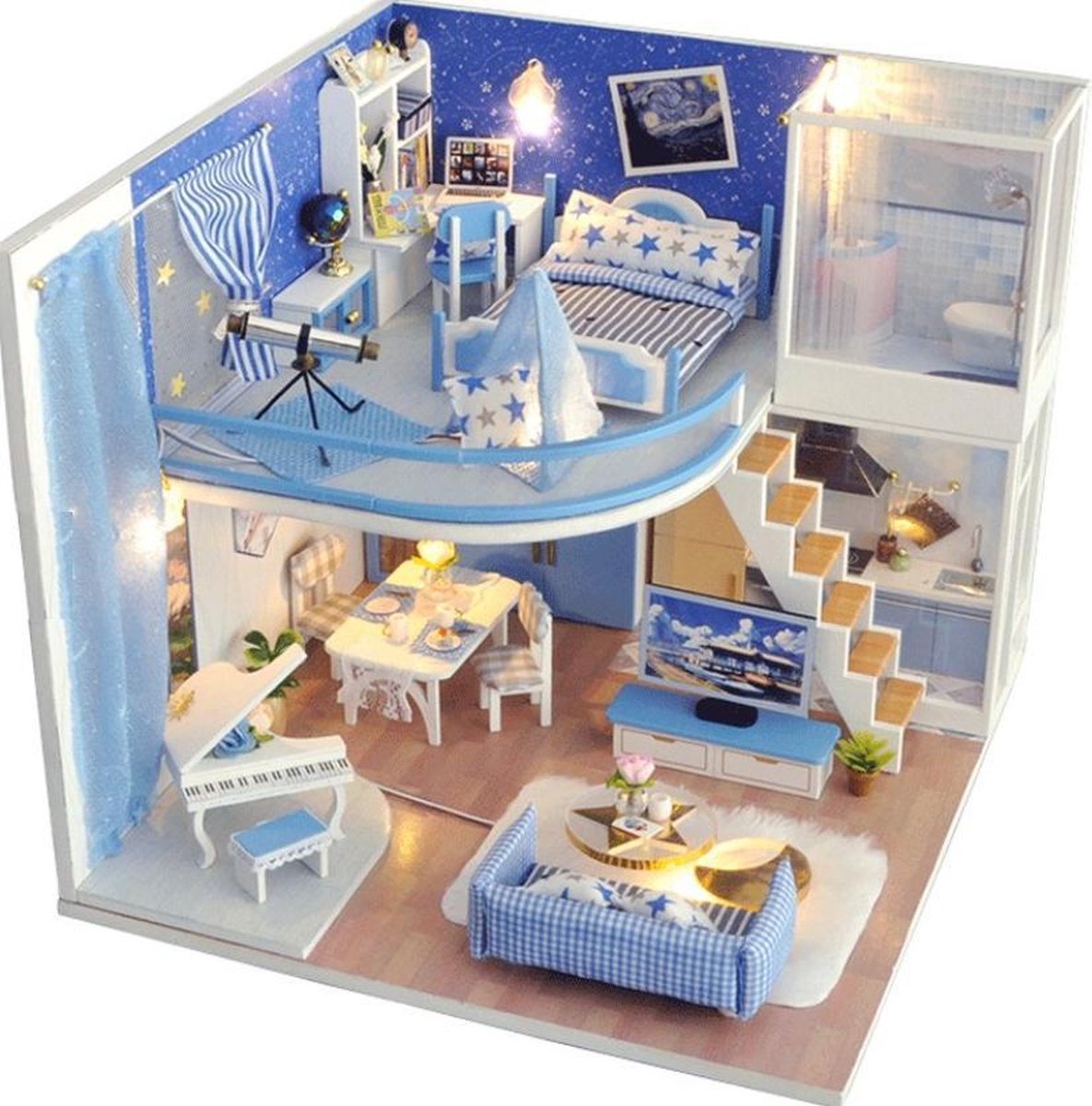 DIY huis Miniatuur modelbouw poppenhuis 39 | bol.com