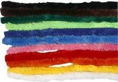 Chenilledraad - diverse kleuren - L: 30 cm - dikte 15 mm - 200 div