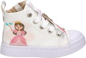 Shoesme hoge witte sneaker met prinses