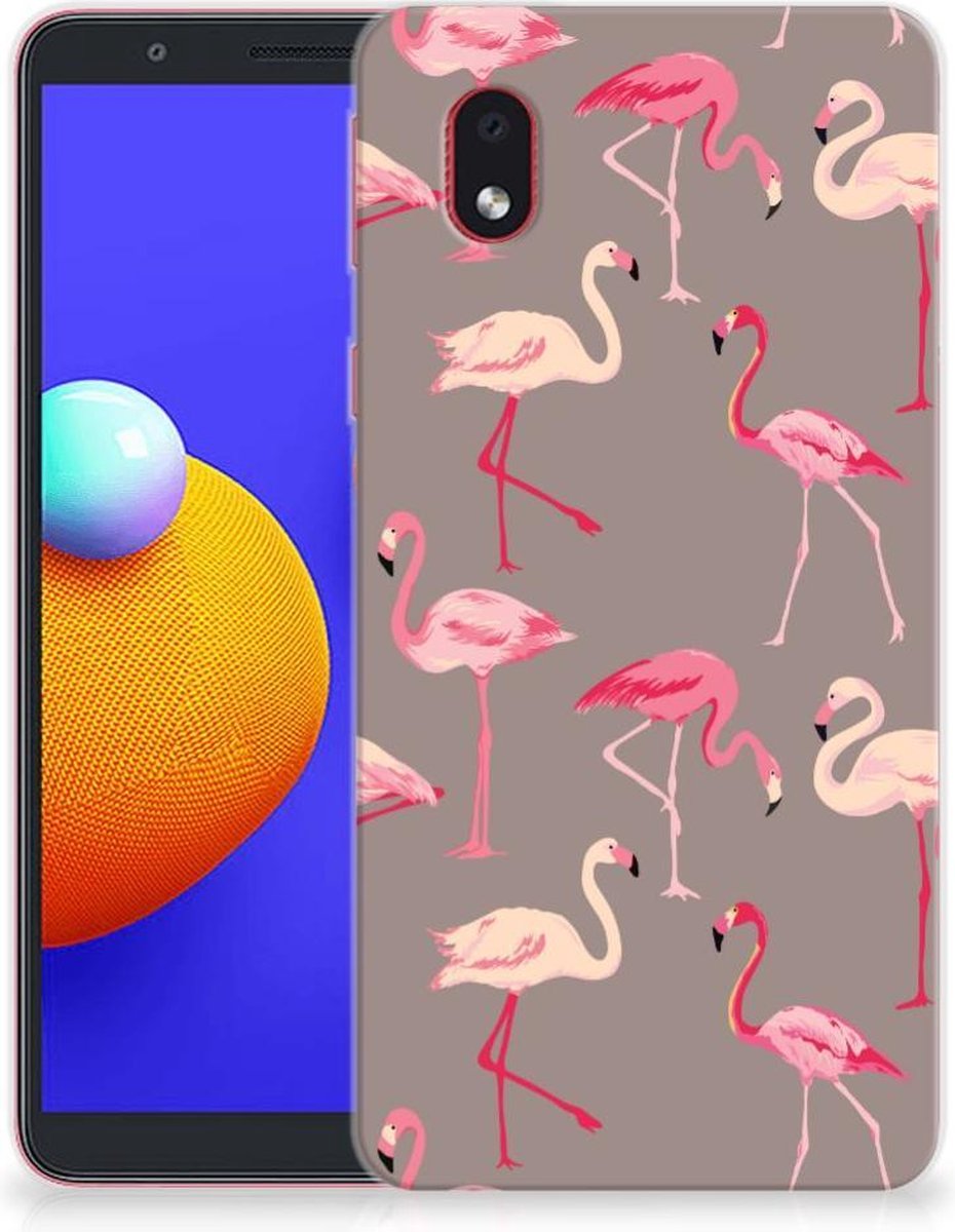 Samsung Galaxy A01 Core TPU Hoesje Flamingo