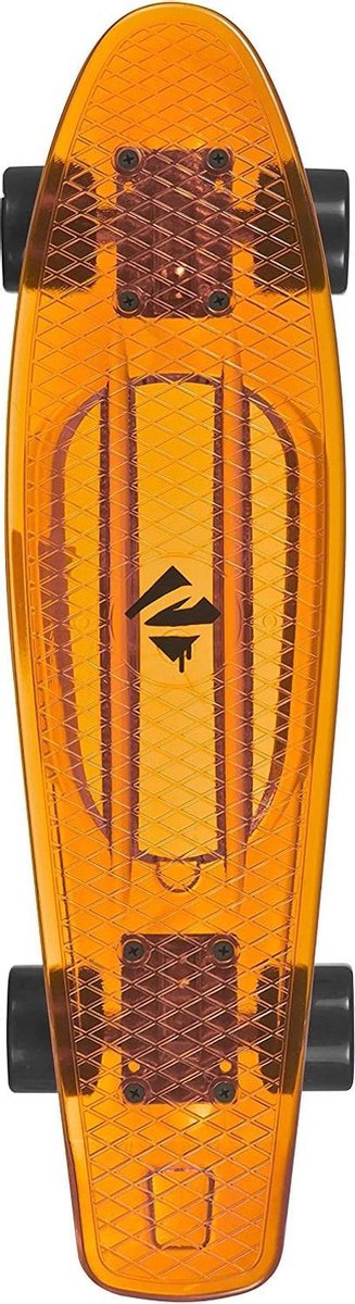 Skateboard Penny Board Volwassenen/Kinderen/Jongens/Meisjes Choke Juicy Susi Clear Doorzichtig 22.5 inch Polypropeen Oranje