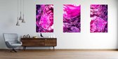 Onlinecanvas - Schilderij - Abstract Liquid Placard. Fluid Art Vector Texture Collection.- Art Vertical Vertical - Multicolor - 40 X 30 Cm
