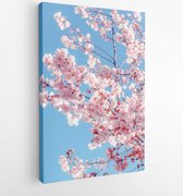 Onlinecanvas - Schilderij - Sakura Tree Art Vertical Vertical - Multicolor - 80 X 60 Cm