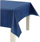 Tafelkleed van imitatiestof, donkerblauw, b: 125 cm,  70 g/m2, 10m