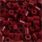 Strijkkralen,  medium , afm 5x5 mm, wijnrood (32239), 6000stuks, gatgrootte 2,5 mm