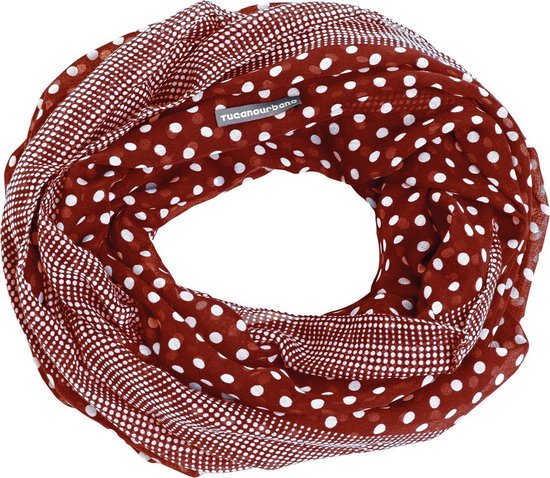 Tucano Urbano Sjaal Lagotto Acryl/polyamide Rood/wit One-size