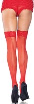 Stockings Jarratelkousen Jarratelgordel Panty Dames Sexy Ondergoed - Rood - Leg Avenue®