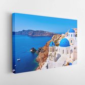 View of Oia town in Santorini island in Greece -- Greek landscape - Modern Art Canvas - Horizontal - 1702047661 - 115*75 Horizontal