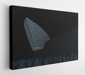 Onlinecanvas - Schilderij - Concept Futuristic Architecture Illustration Art Horizontal Horizontal - Multicolor - 30 X 40 Cm
