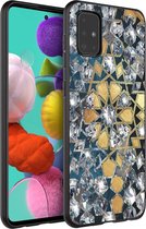iMoshion Design voor de Samsung Galaxy A51 hoesje - Grafisch - Goud Bling