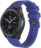 Samsung Gear Sport bandje Samsung Samsung galaxy watch active 1 - 2 / Galaxy Watch 42mm SM-R810 bandje silicone donkerblauw large 20mm | Watchbands-shop.nl