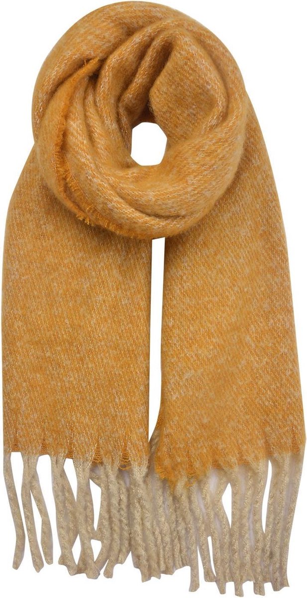 Melady Wintersjaal Dames 50x180 cm Geel Synthetisch