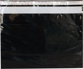 Verzendzakken voor Kleding - 100 stuks - 50 x 35.3 cm (A3) - Zwart Verzendzakken Webshop - Verzendzakken plastic met plakstrip
