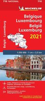 Nationale kaarten Michelin  -   Michelin 716 België, Luxemburg 2021