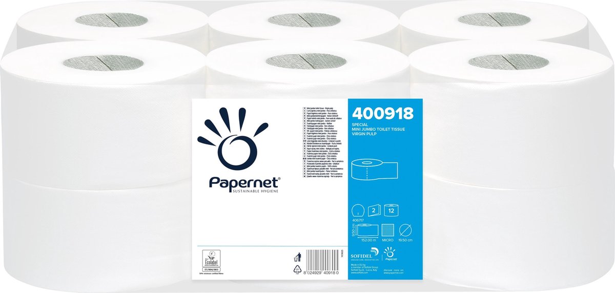 Papernet 400918 toiletpapier 152 m