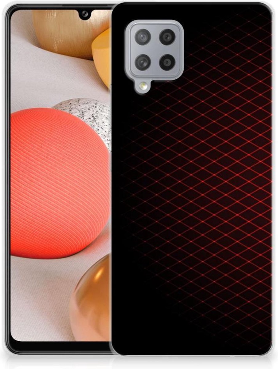 Samsung Galaxy A42 TPU bumper Geruit Rood