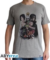 Naruto Shippuden - Tshirt Group Homme Mc Sport Grey - Basic