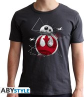 Star Wars - Tshirt bb8 E8 Man Ss Dark Grey - New Fit