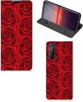 Mobiel Bookcase Sony Xperia 5 II Smart Cover Red Roses