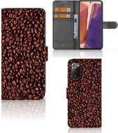 Geschikt voor Samsung Galaxy Note 20 Smartphone Hoesje Koffiebonen