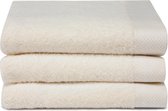 Seahorse Pure badlakens 70x140 cm - Set van 3 - Creme