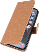 Wicked Narwal | bookstyle / book case/ wallet case Wallet Cases Hoes voor iPhone 12 mini Bruin