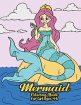 Mermaid Coloring Book for Girls 4-8