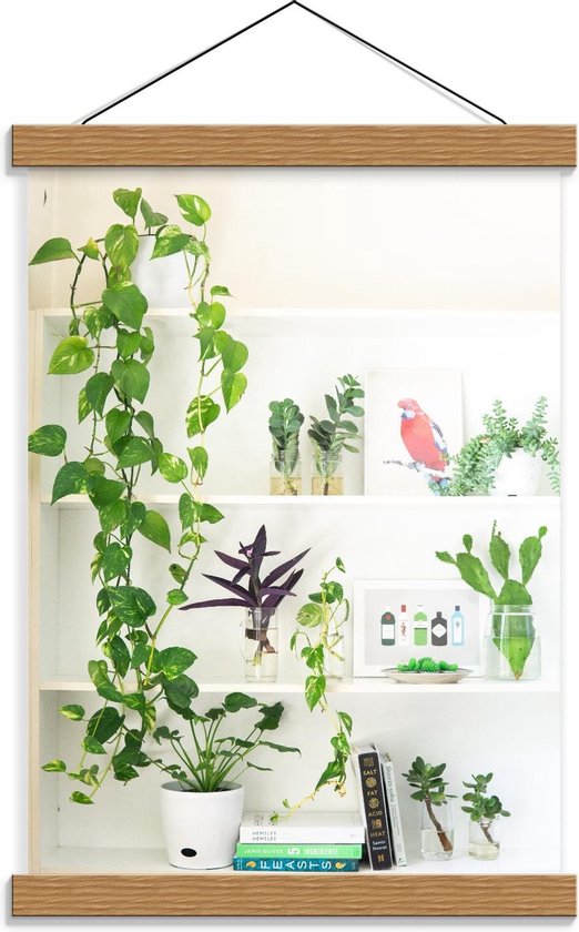 Gemaakt om te onthouden zoete smaak Verdeel Schoolplaat – Planten in Vaasjes - 30x40cm Foto op Textielposter  (Wanddecoratie op... | bol.com