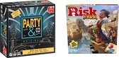 Spellenset - Bordspel - 2 Stuks - Party & Co & Risk Junior