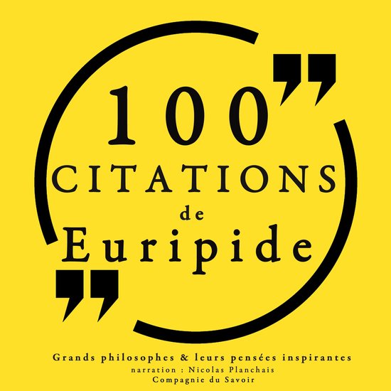 100 citations d'Euripide - cover