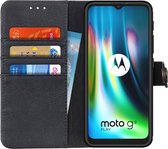 Motorola Moto G9 Play / Moto E7 Plus Hoesje Portemonnee Vintage Zwart