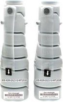 2x ABC huismerk toner geschikt voor Konica Minolta 205B zwart voor Konica Minolta DI 1810 Konica Minolta DI 1810 f Konica Minolta DI 2010 Konica Minolta DI 2010 F Konica Minolta DI