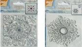 Joy!Crafts / Stempels / Zentangel 100x100mm -Sterbloem 105x105mm / Clear Stamps / Set 2 Stempels