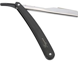 Fayuan Klassiek barbiersmes: scheren als bij de kapper! Open straight edge klapmes - scheermes - razor - cutthroat van RVS roestvrij staal inclusief 3 mesjes van Derby