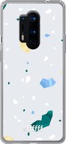 OnePlus 8 Pro Hoesje Transparant TPU Case - Terrazzo N°2 #ffffff