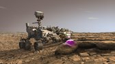 Schilderij Mars Rover - Plexiglas - Zonnestelsel - 100 x 65 cm